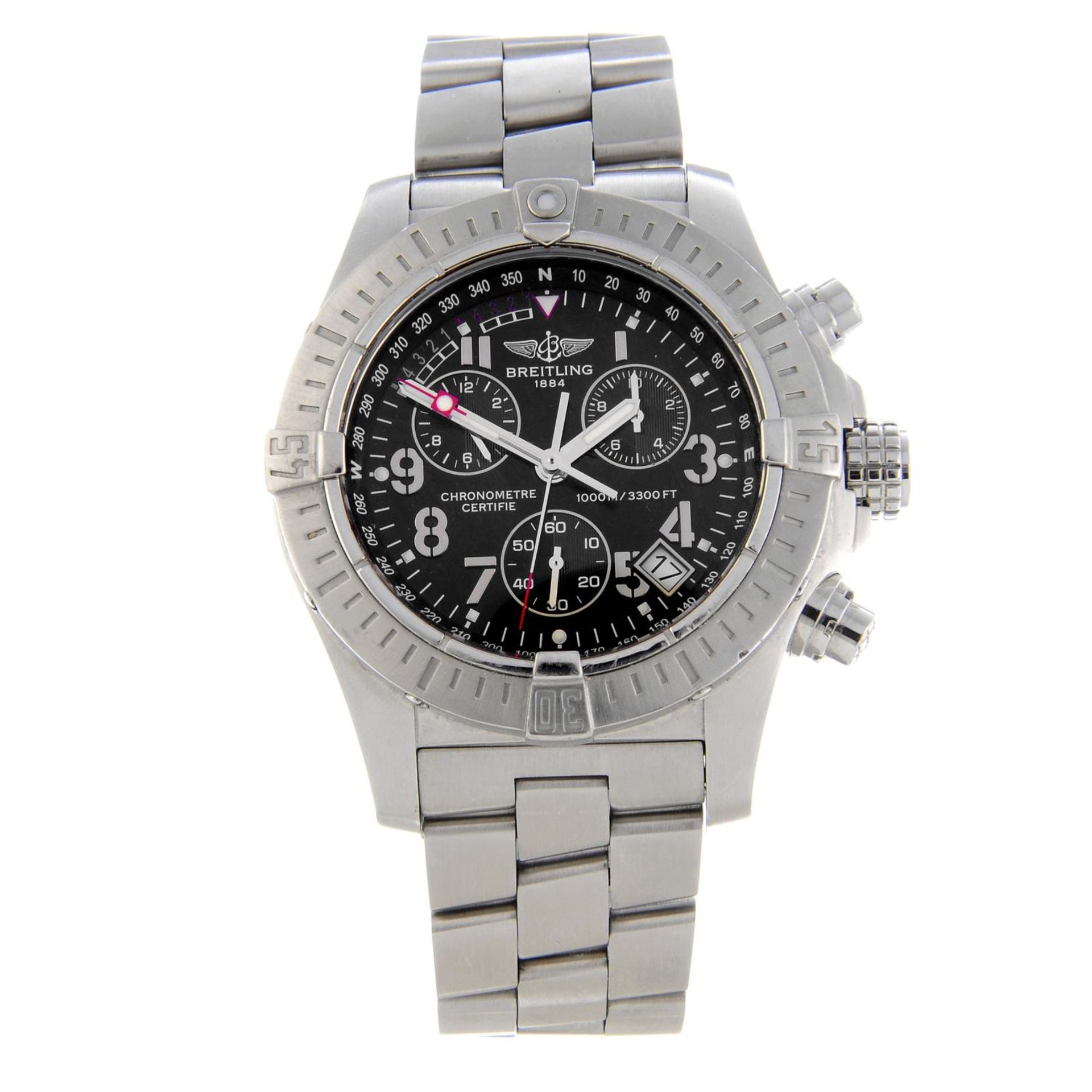BREITLING - a gentleman's Aeromarine Avenger Seawolf chronograph bracelet watch.