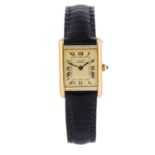 CARTIER - a Must de Cartier Tank Louis wrist watch.