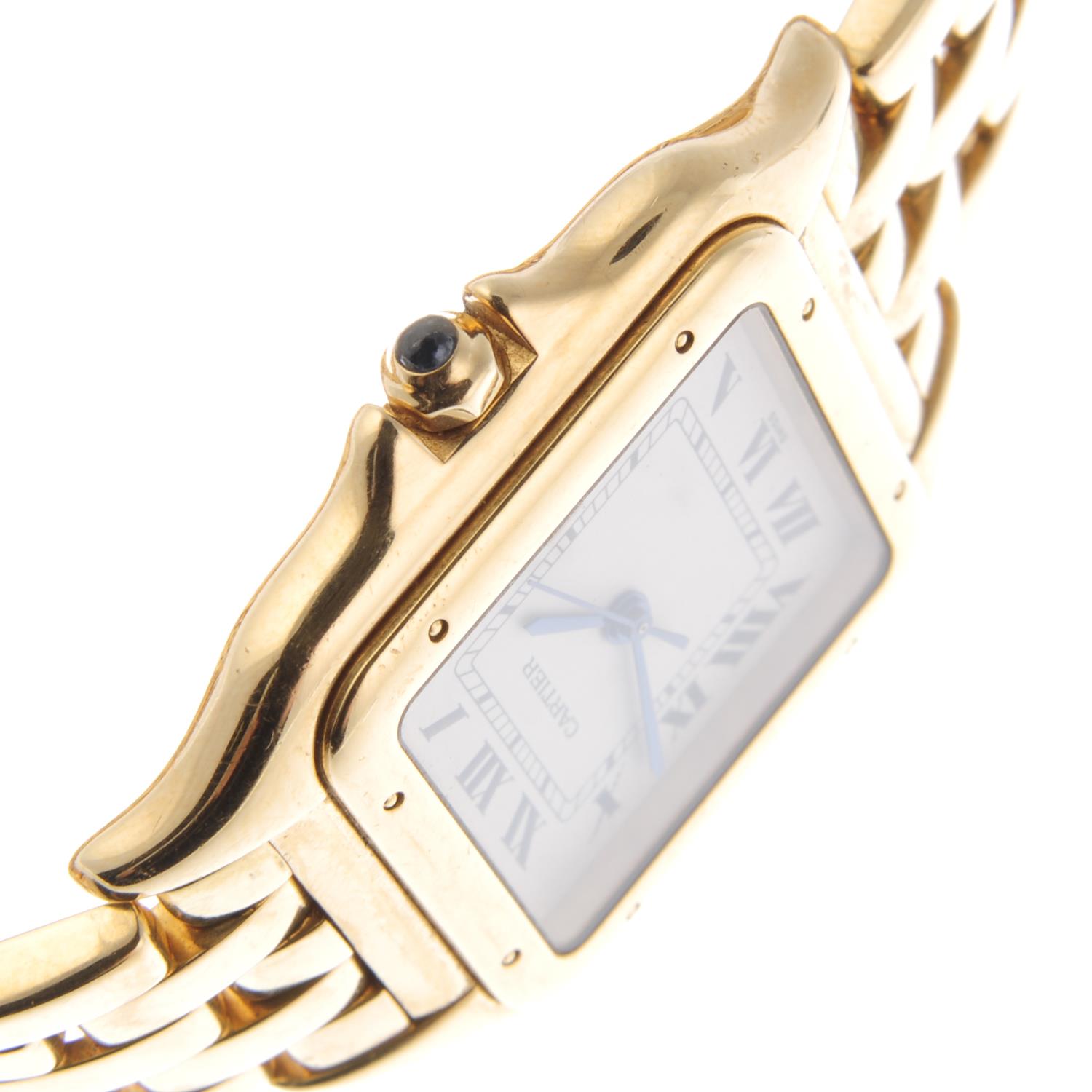 CARTIER - an 18ct yellow gold Panthere bracelet watch. - Image 3 of 4