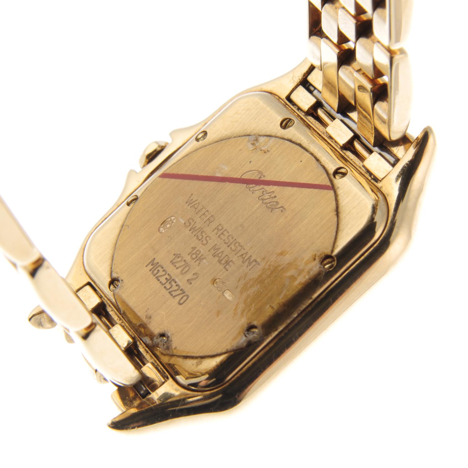 CARTIER - an 18ct yellow gold Panthere bracelet watch. - Image 4 of 4