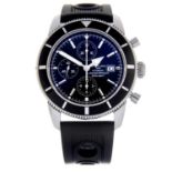 BREITLING - a gentleman's SuperOcean Heritage chronograph wrist watch.