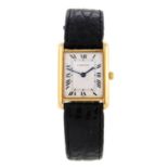 CARTIER - a Tank wrist watch.