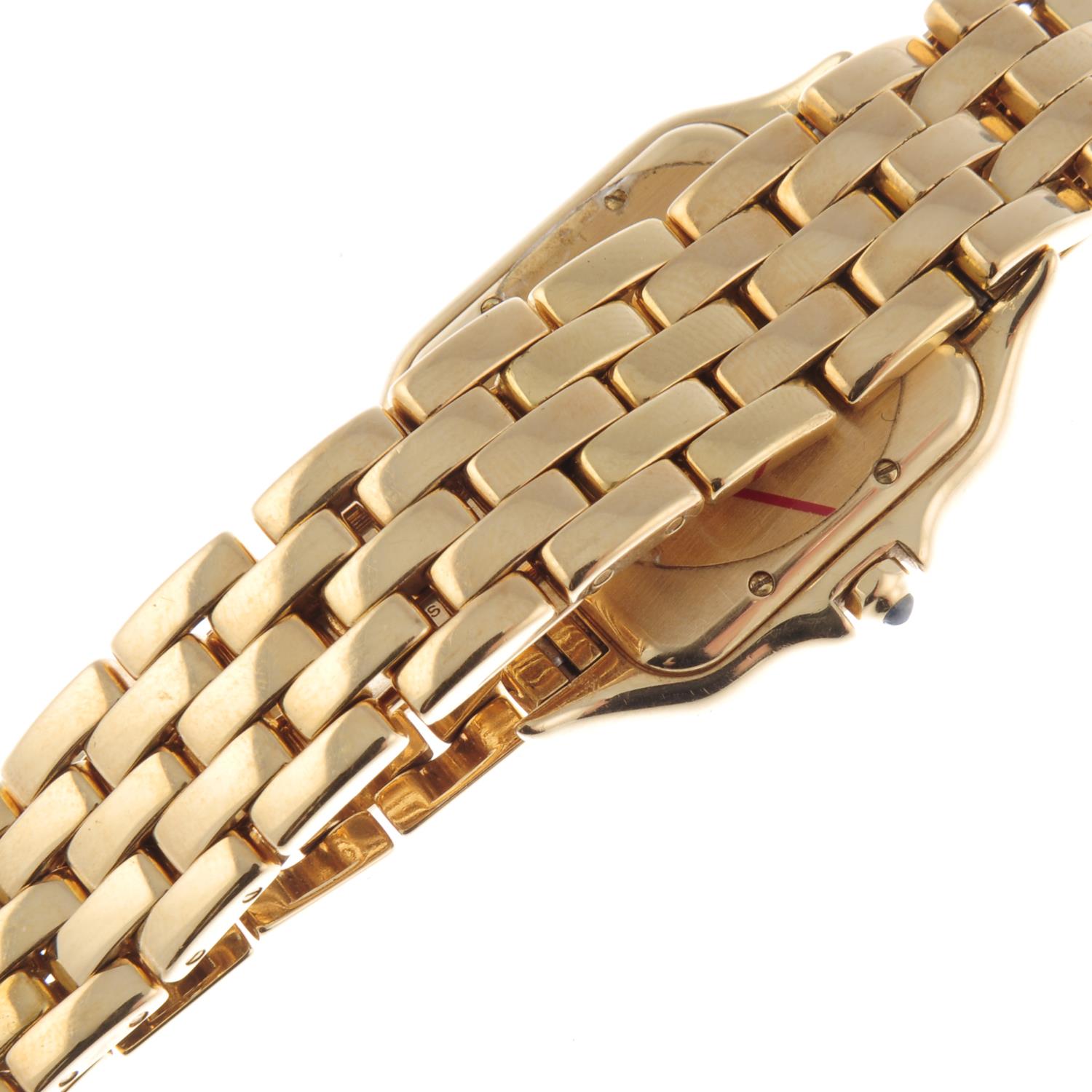 CARTIER - an 18ct yellow gold Panthere bracelet watch. - Image 2 of 4