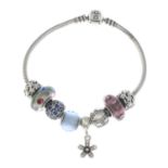 A charm bracelet,