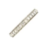 A diamond full eternity ring.