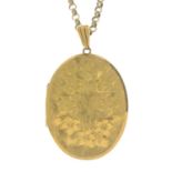 A 9ct gold locket,