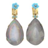 A pair of labradorite,