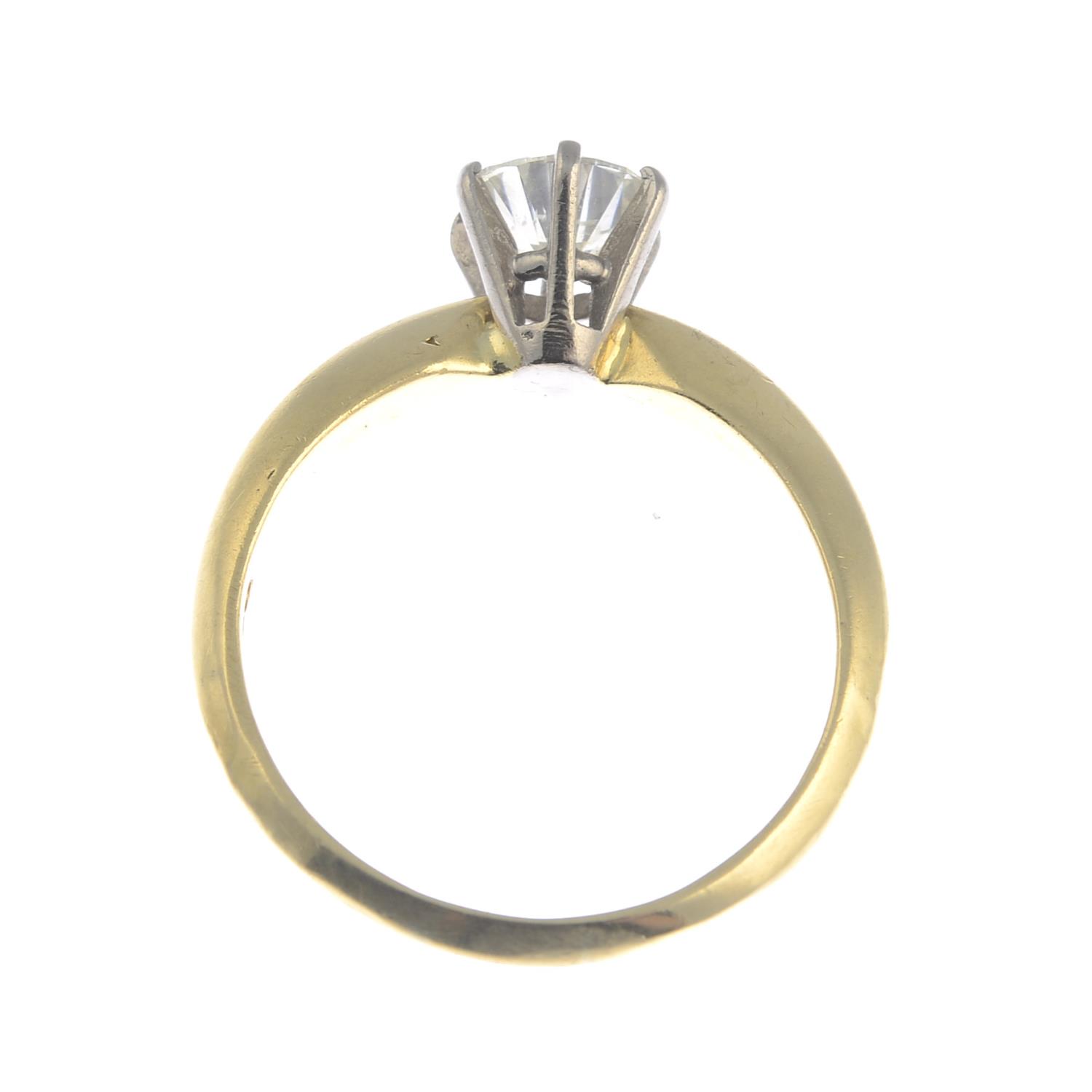 An 18ct gold brilliant-cut diamond single-stone ring.Estimated diamond weight 1ct, - Image 2 of 3