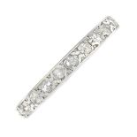 A diamond full eternity ring.Estimated total diamond weight 0.50ct.Ring size N1/2.