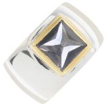 An 18ct gold iolite dress ring.