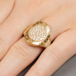 An 18ct gold diamond 'Bulgari Bulgari' ring,