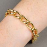 An 18ct gold bracelet.