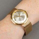 A 1960s 9ct gold wristwatch, by Jaeger LeCoultre.