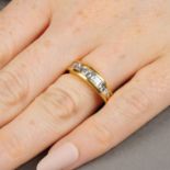 A diamond half-eternity ring,