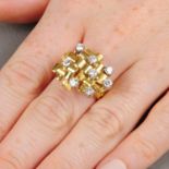 A 1970s 18ct gold brilliant-cut diamond,