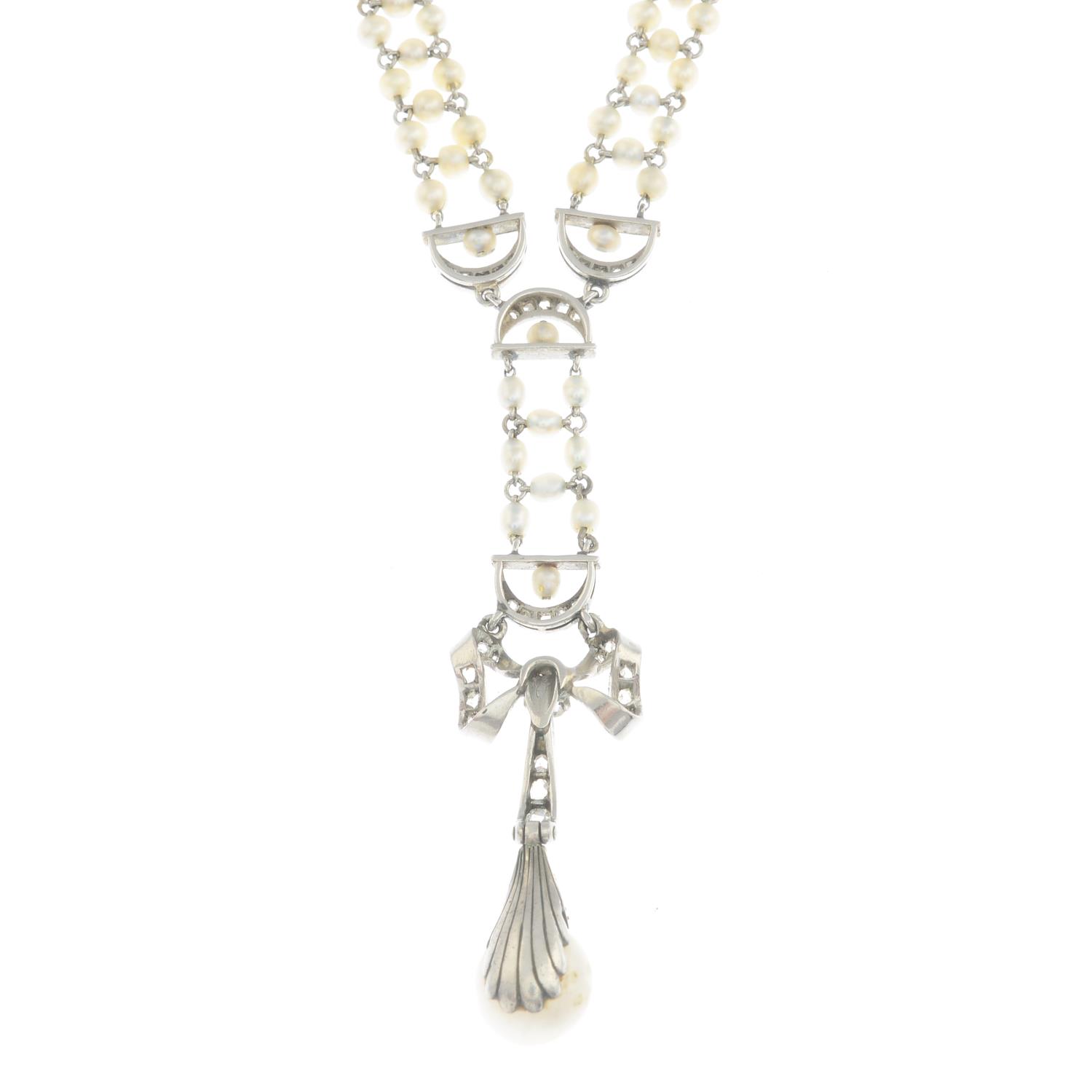 An early 20th century seed pearl sautoir, - Image 4 of 5