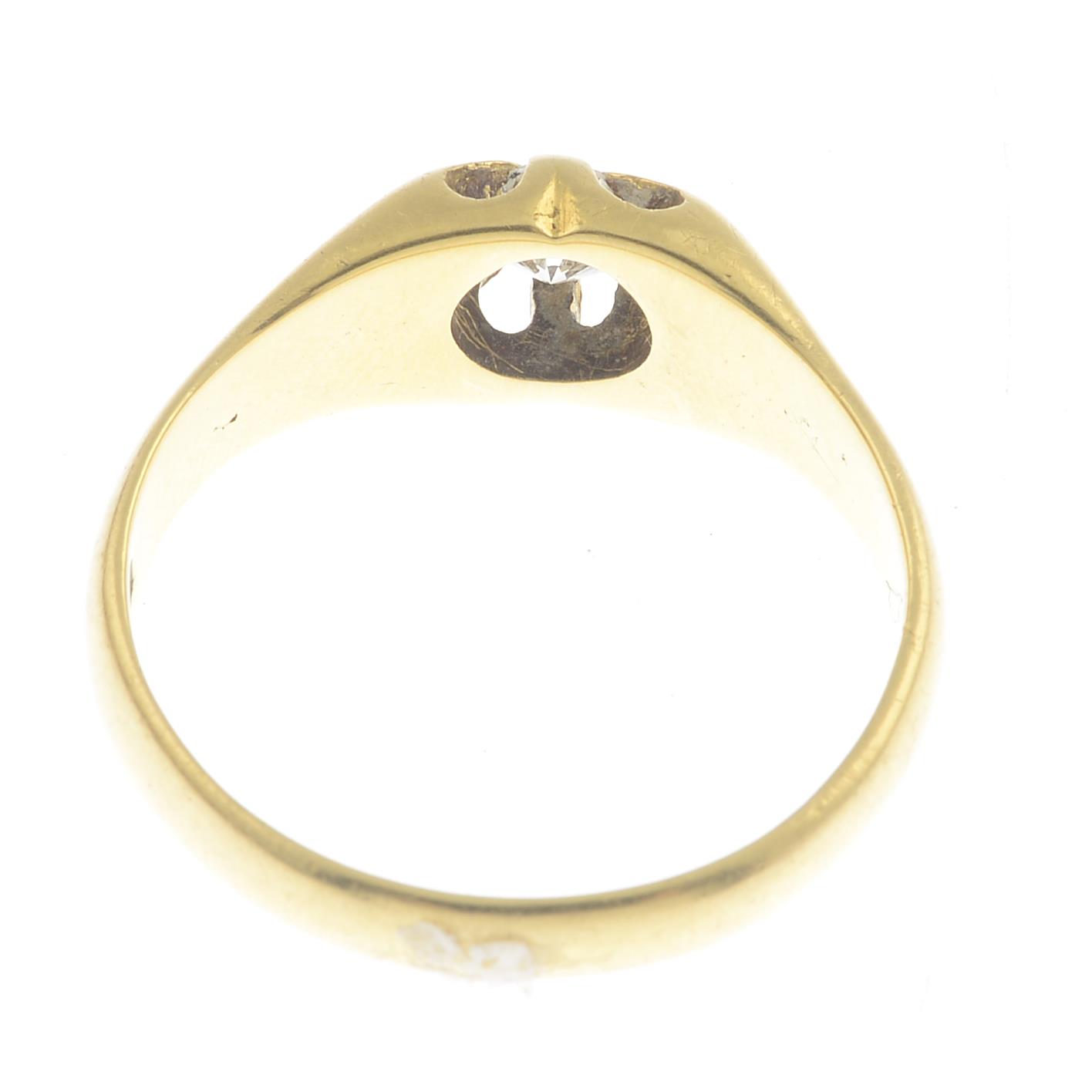 An 18ct gold brilliant-cut diamond ring.Estimated diamond weight 0.35ct, - Image 2 of 3