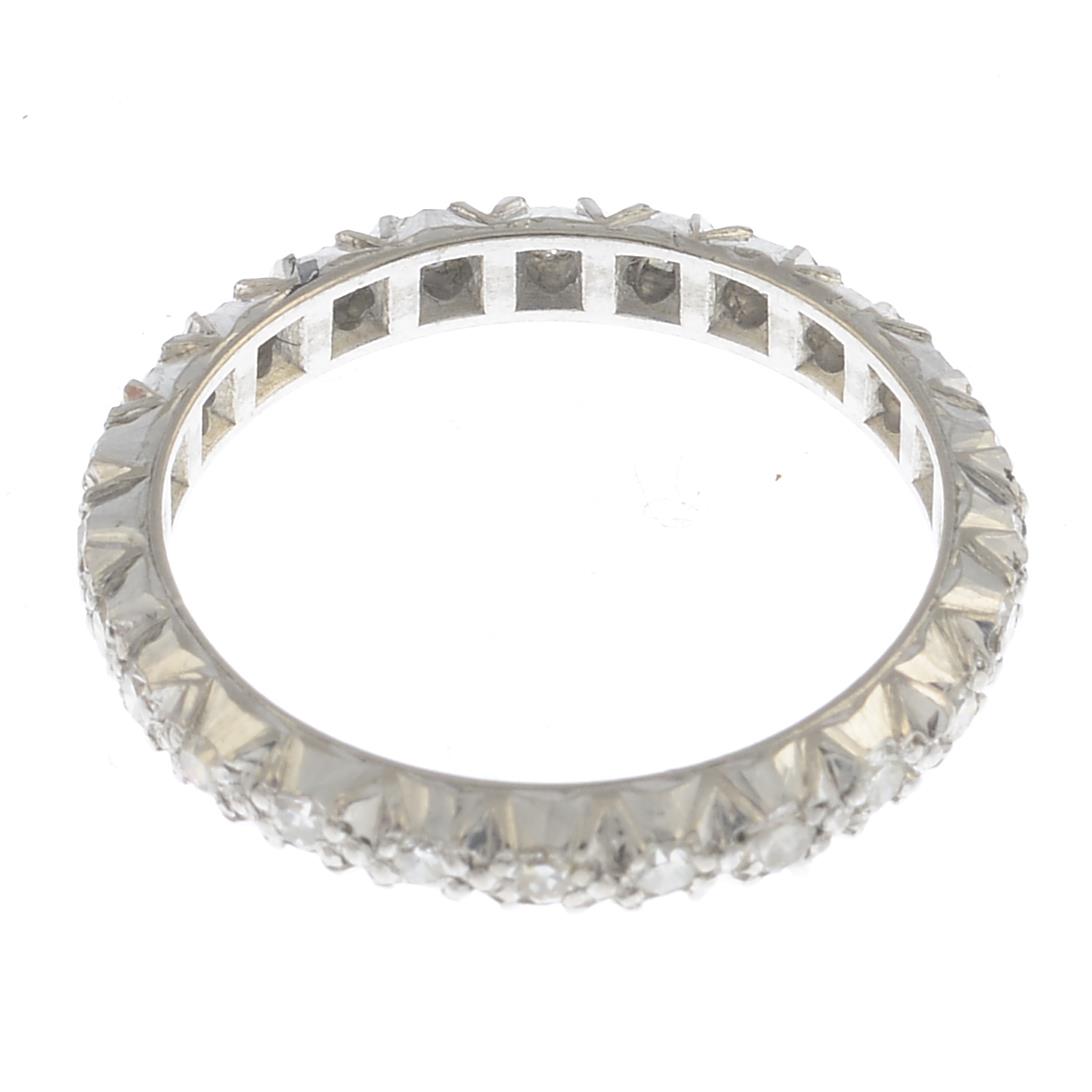 A diamond full eternity ring.Estimated total diamond weight 1ct.Ring size O. - Image 2 of 3