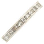 An 18ct gold diamond full eternity ring.Estimated total diamond weight 1.25cts,