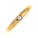 A diamond band ring, by Elsa Peretti, for Tiffany & Co.Signed Tiffany & Co., Peretti.