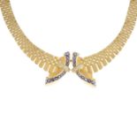 A 1960 9ct gold necklace,