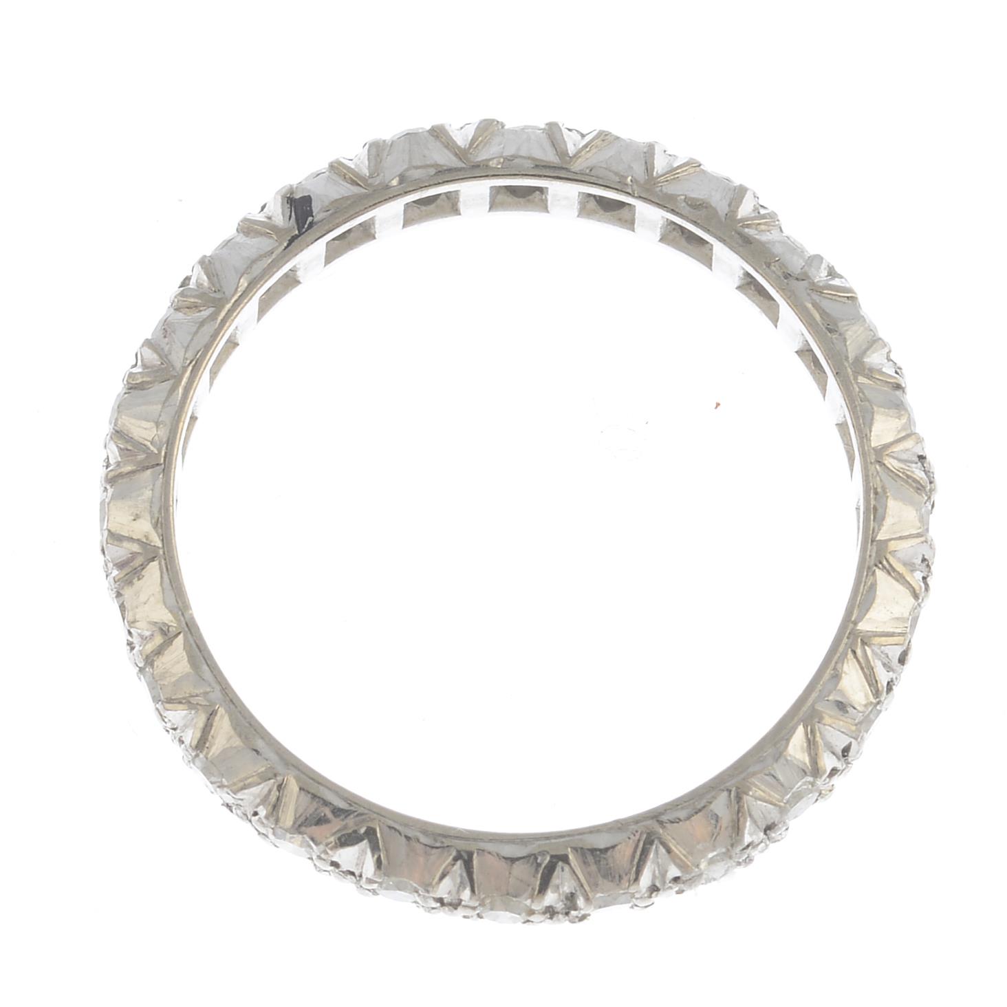 A diamond full eternity ring.Estimated total diamond weight 1ct.Ring size O. - Image 3 of 3