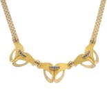 A 1960's 9ct gold necklace,