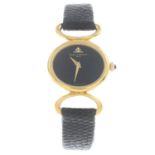 A lady's 18ct gold wrist watch,