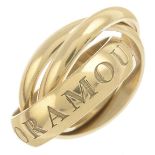 An 18ct gold 'Or Amour Et Trinity' ring,