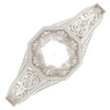 A rose-cut diamond single-stone ring.Rose-cut diamond estimated I-J colour,