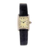 CARTIER - a Must De Cartier Tank wrist watch.