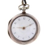 A pair case pocket watch by E.