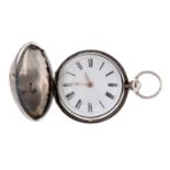 A full hunter pocket watch by F.