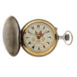 A full hunter pocket watch made for the Turkish market.