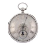 An open face pocket watch.