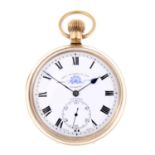 An open face pocket watch by Thomas Russell.