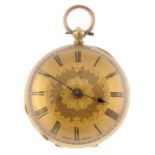 An open face pocket watch.