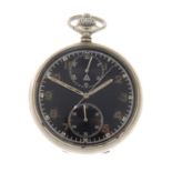 An open face Kriegsmarine pocket watch.