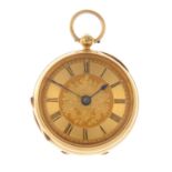 An open face pocket watch by H.Burgess.