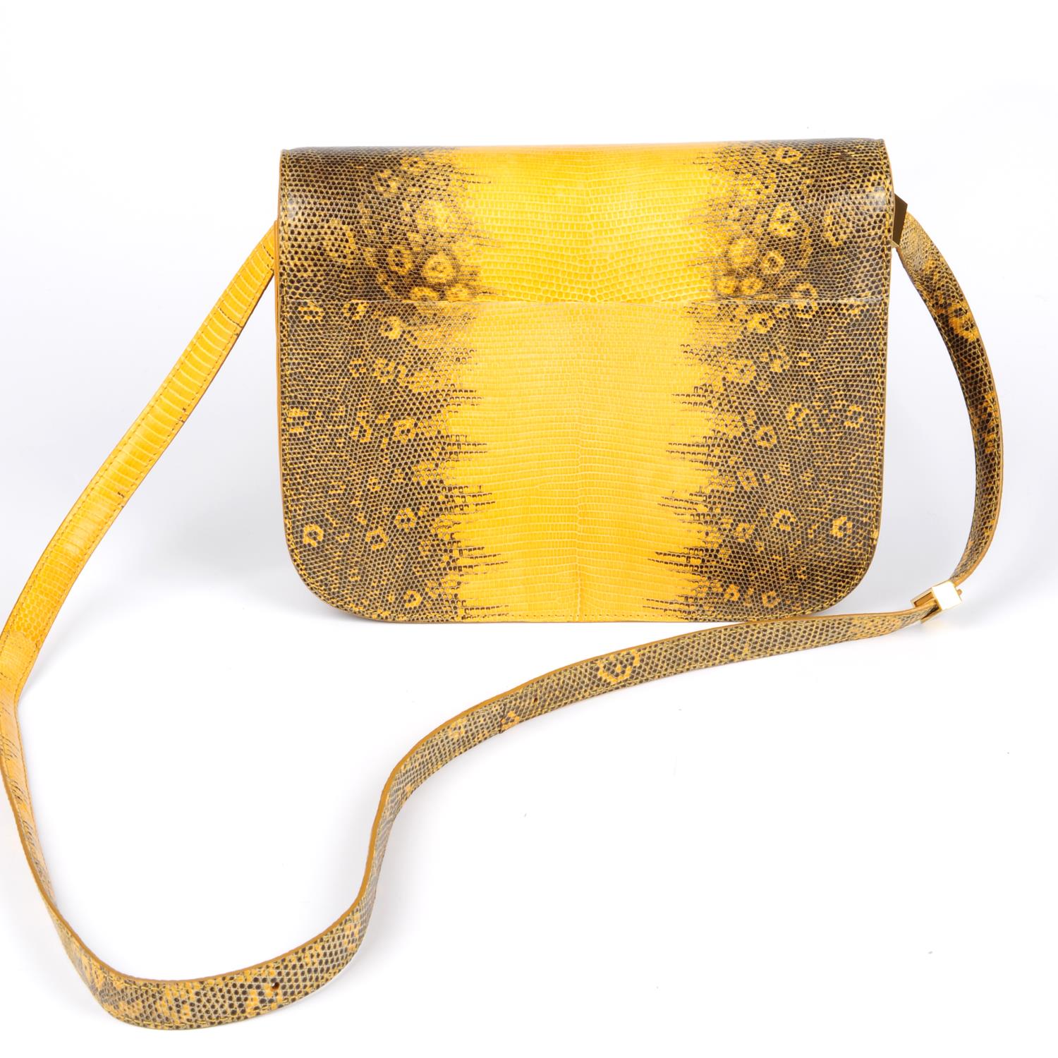 CÉLINE - a lizard skin Classic Box Flap handbag. - Image 2 of 4