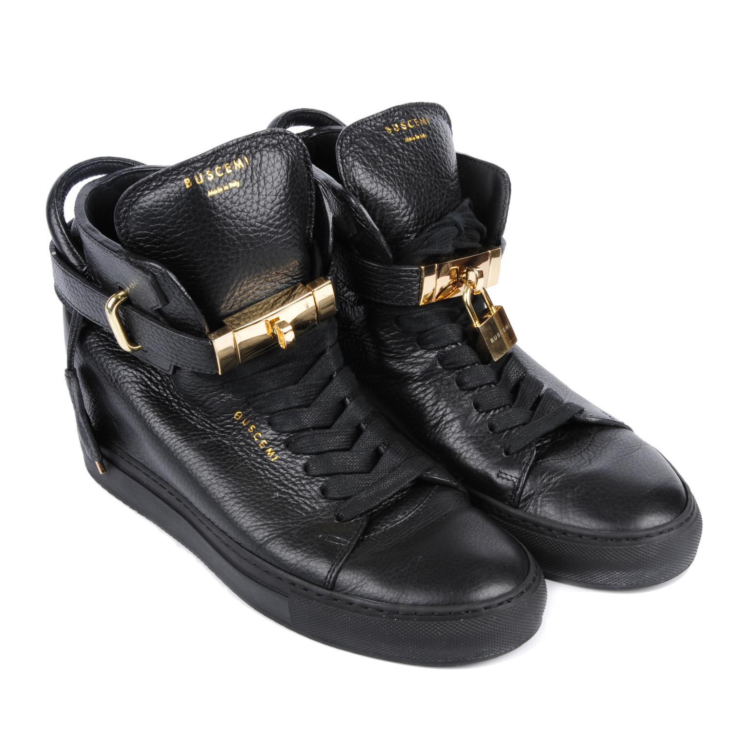 BUSCEMI - a pair of ladies 100MM Alta high-top sneakers.