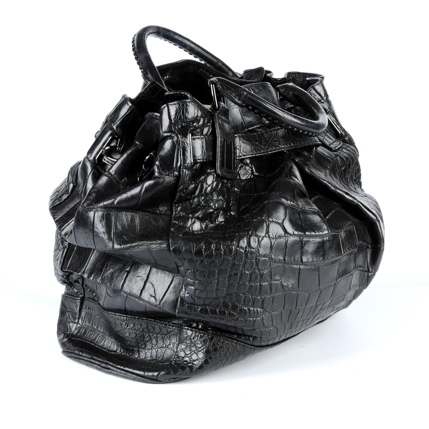 BURBERRY - a black Alligator Nicholson handbag. - Image 3 of 4