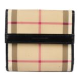 BURBERRY - a Haymarket Check wallet.