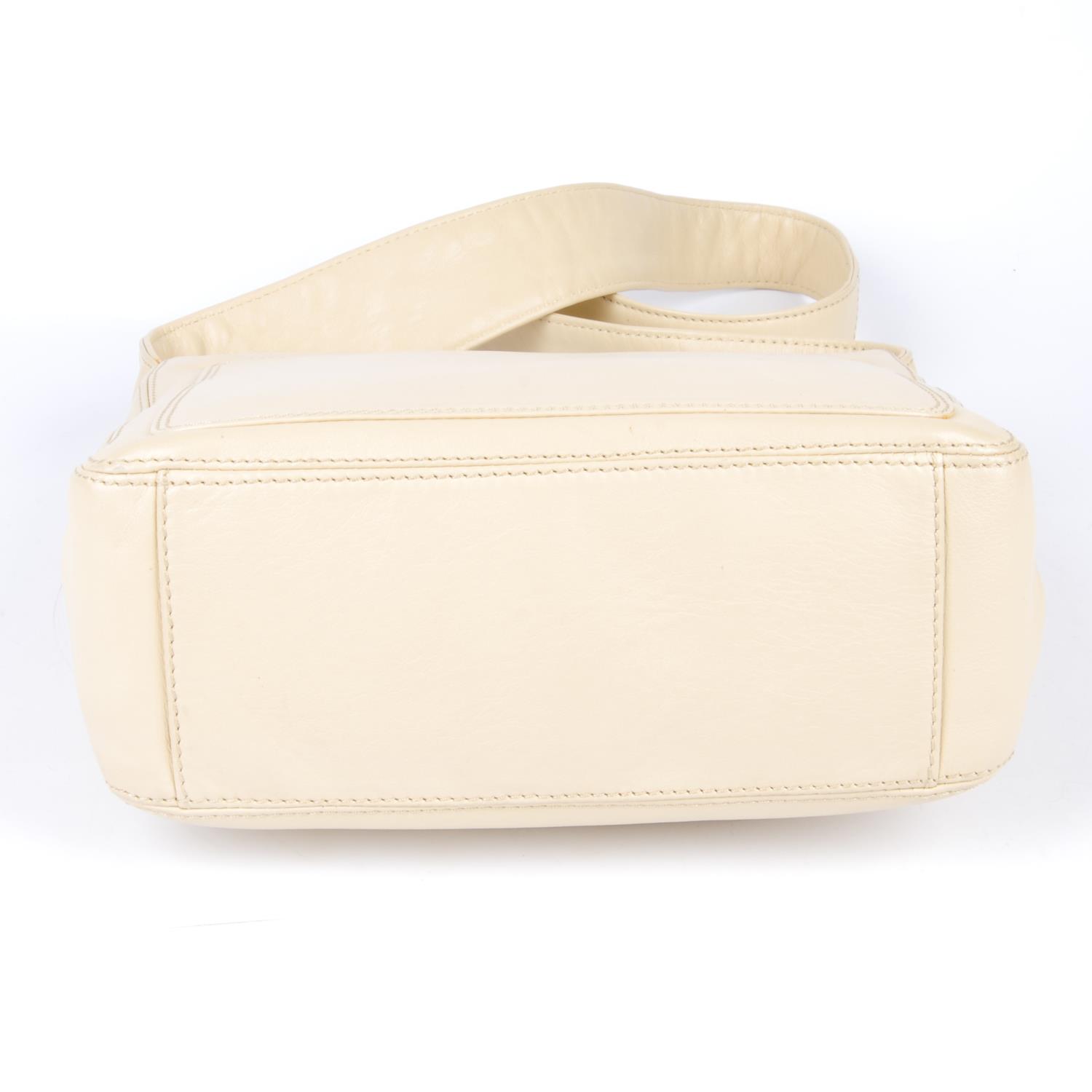 CHANEL - an ivory leather Flap handbag. - Image 5 of 5