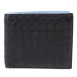 BOTTEGA VENETA - an Intrecciato leather bifold wallet.