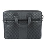 BOTTEGA VENETA - an Ardoise Intrecciato Aurelio briefcase.