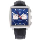 TAG HEUER - a gentleman's Monaco chronograph wrist watch.