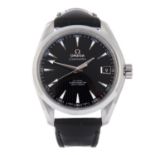 OMEGA - a gentleman's Seamaster Aqua Terra Co-Axial wrist watch.