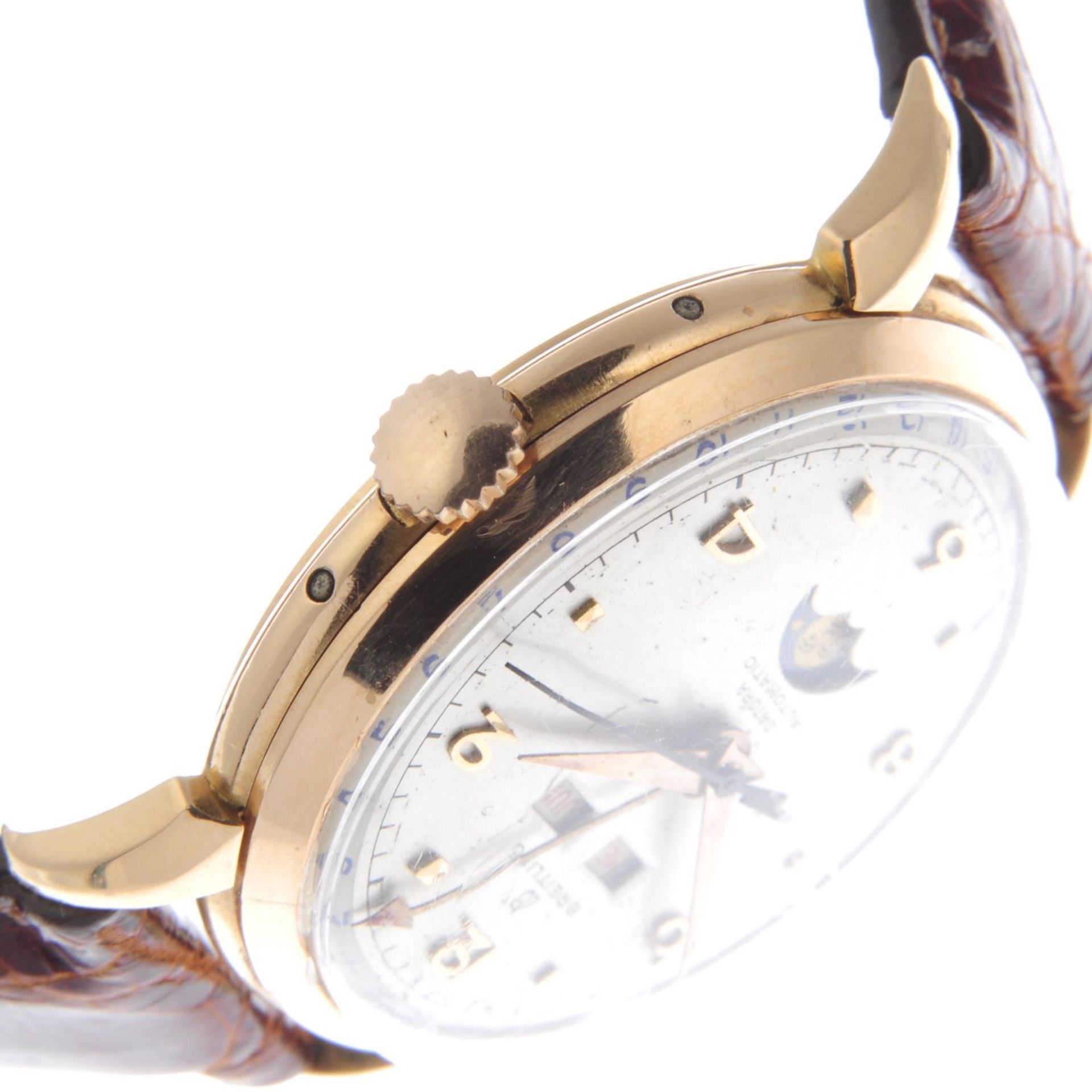 BREITLING - a gentleman's Datora triple date moonphase wrist watch. - Image 5 of 5