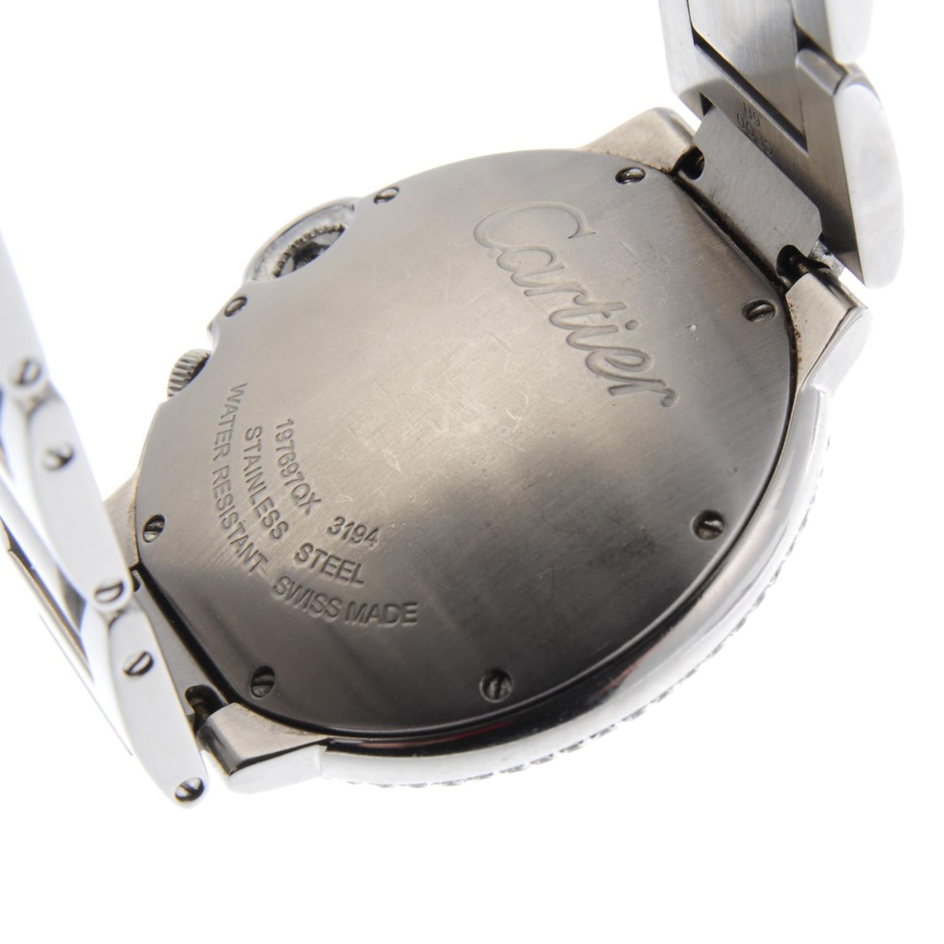 CARTIER - a gentleman's Ballon Bleu Two Timezone bracelet watch. - Image 5 of 5